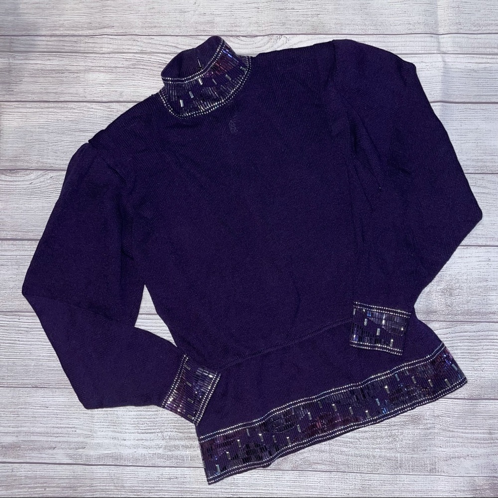 St. John for Neiman Marcus Embellished Sweater